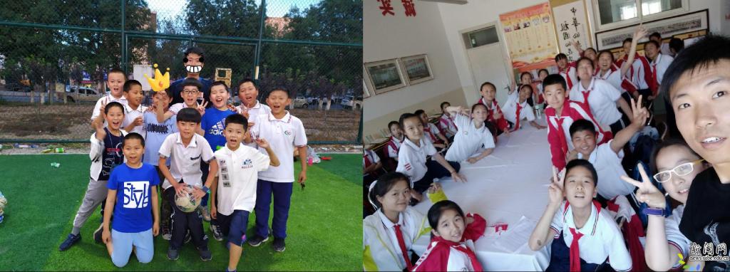 和学生合影、和大队委学生合影 和学生合影、和大队委学生合影